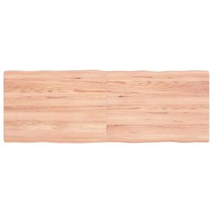 Table Top 140x50x(2-4) cm Solid Wood Treated Live Edge