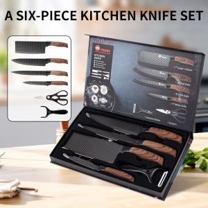 Household Stainless Steel Knife Diamond Six-piece Set
