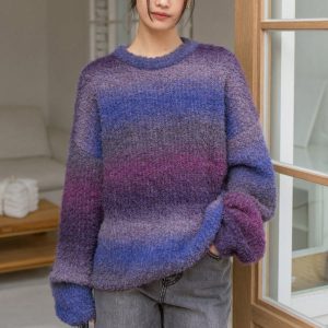 Outer Wear Soft Glutinous Retro Hong Kong Style Sweater