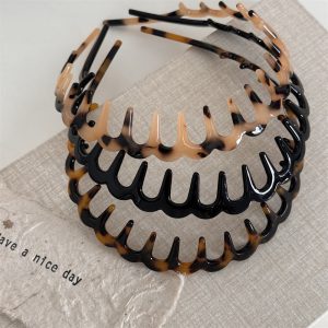 Non-slip Broken Hair Pressure Nozzle Acetic Acid Wave Toothed Hair Hoop