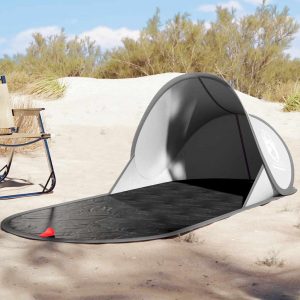 Beach Tent Grey Pop-Up Waterproof