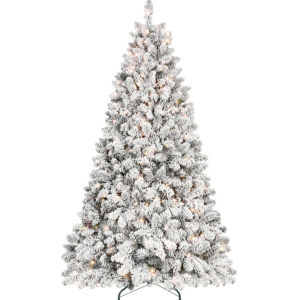 4ft Pvc Mixed Floceked Tree Pine Cone 21pcs