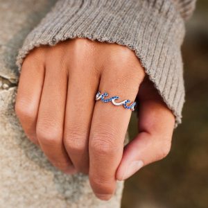 Japanese And Korean Simple Wave Ring Special-interest Design Simple