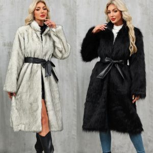 Overknee Thickened Temperament Slim Women Coat