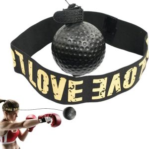 Boxing Reaction Ball Training Set With Adjustable Headband Improves Hand-Eye Coordination And Punching Accuracy Portable And Durable Suitable For Beginners And Experienced Boxers