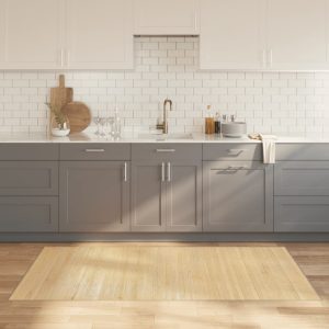 Rug Rectangular Light Natural 100x200 cm Bamboo