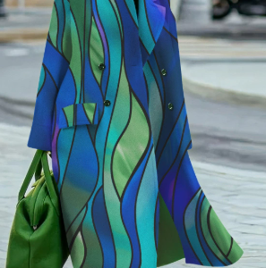 European And American Women's New Long Sleeved Large Woolen Overcoat