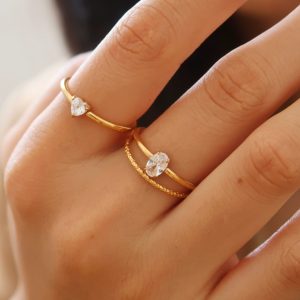 Love Oval Ring Bath Without Picking Pigment Ring