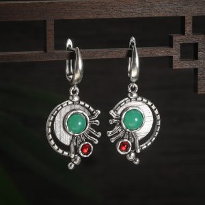 Boho Turquoise Retro Creative Personality Alloy Quality Earrings
