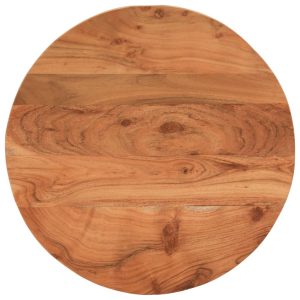 Table Top Ø60x2.5 cm Round Solid Acacia Wood
