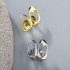 Hollow-out Love Double Fight Tooth Socket Daily Street Dazzling Accessories