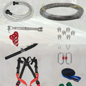 XYL Ziptreck Suit Pulley Slide Rope With Handle