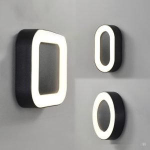 Outdoor Creative Lamp Round And Square Waterproof Wall Hanging