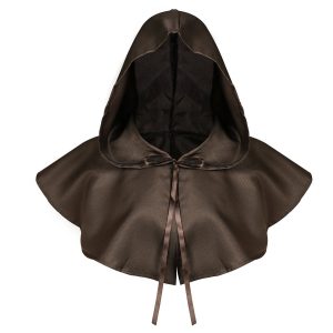 Knight Renaissance Middle Shoulder Retro Hooded Cloak