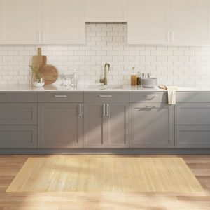 Rug Rectangular Light Natural 100x200 cm Bamboo