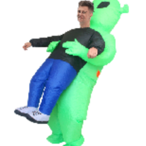 Inflatable Alien Costume For Adults Funny Blow Up Alien Carrying Costume For Halloween Cosplay