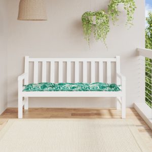 Garden Bench Cushion Leaf Pattern 150x50x7 cm Oxford Fabric