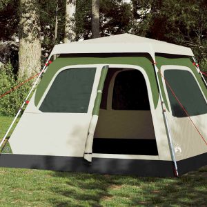 Dome Family Tent 6 Persons Green Quick Release