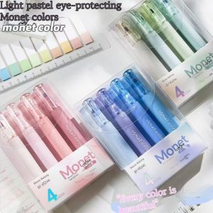 Fluorescent Pen Large Capacity Monet Color Student Light Color