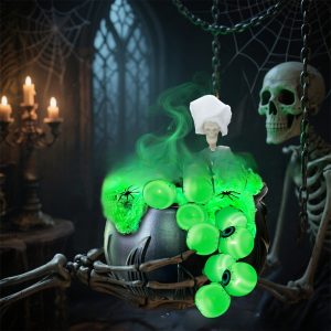 Halloween Evil Bubble Skull Pot Decoration