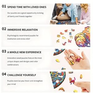 Wooden Special-shaped Animal Puzzle Plane Toy