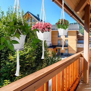 2Pcs Plant Hanger Flowerpot Net Bag 40in Cotton Rope