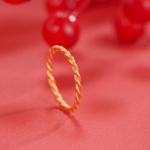 Simple Bracelet Brass Gold Plated Fashion All-match Couple Women's Ring