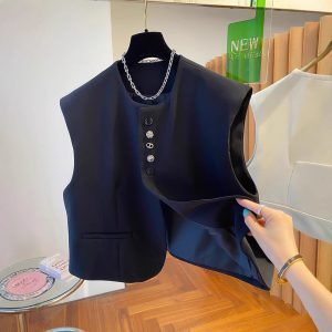 Loose-fitting Waistcoat Universal Bandage Dress