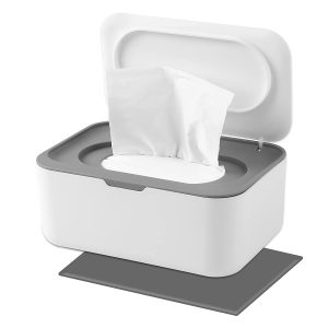 Wipes Dispenser Baby Wipe Holder With Lids, Keeps Wipes Fresh, Refillable Wipes Container With Sealing Design, Bathroom Tissues Wipes Case Box-Ban On Amazon Sales