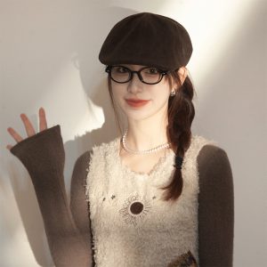 Black Advance Hats American Retro Big Head Circumference Hat