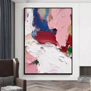 Modern Light Luxury Thick Oil Knife Oil Painting On Canvas Handmade Modern Abstract Wall Art Screen Partition Living Room Entry Home Decor Blocking Dining Painting