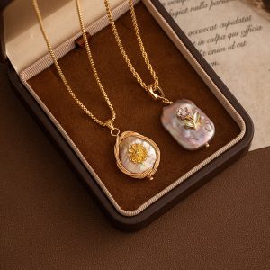 Natural Baroque Freshwater Pearl Pendant Necklace Neck Accessories