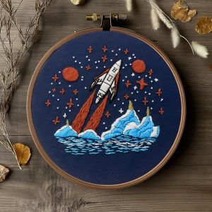 Handmade Embroidery New Flower And Grass Material Package Three-dimensional Flower Butterfly Plant