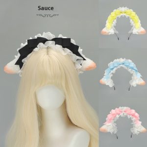 Maid Style Dress Up Lolita KC Lamb Ear Headband