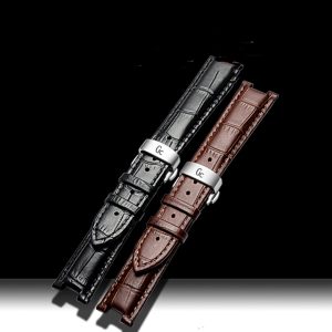 Simple Home Butterfly Clasp Cowhide Watch Strap