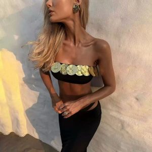 New Split Tube Top Swimsuit For Women Sexy Fashion Suit