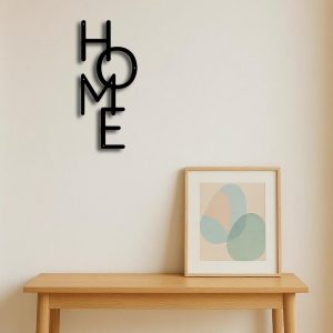 Metal Wall Decor HOME Letter Wall Sign Unique Design For Bedroom Decor&Gifts
