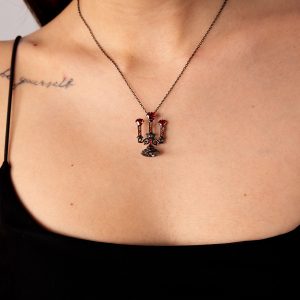 European And American Retro Hollow Candlestick Clavicle Chain Gothic