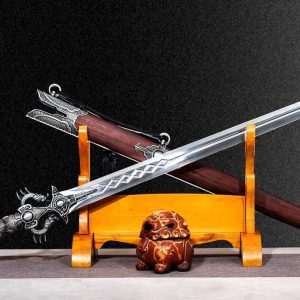 Lilong Sword One-piece High Manganese Steel Collectible Cold Weapon Unsharpened Not For Self-Defense