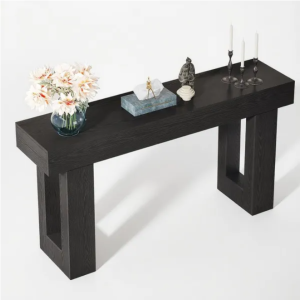 Long Console Table Wooden Rectangular Sofa Table Behind The Couch