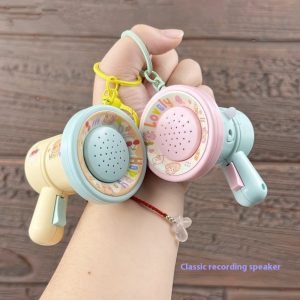Cartoon Recording Small Horn Keychain Toy Ornament