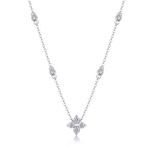 Sweetheart Halo - A Fashionable And Luxurious Diamond Jewelry Pendant Set With 2-carat Moissanite S925 Sterling Silver And Platinum Plating