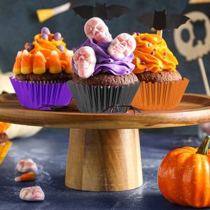 300 Pcs Halloween Foil Cupcake Liners