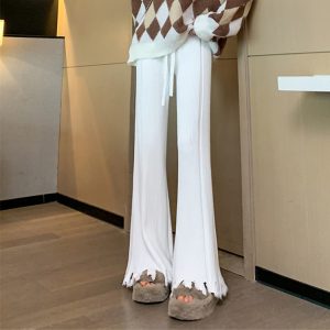 High Waist Slimming Loose Draggle-tail Trousers Autumn And Winter