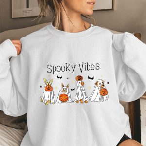 Halloween Cotton Material Round Neck Women's Sweater Long Sleeve