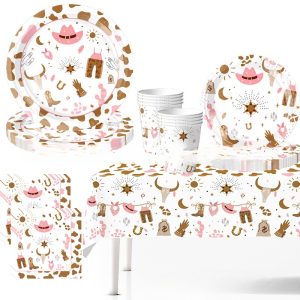 Party Tableware Western Denim Queuing Paper Pallet Tissue Decorations