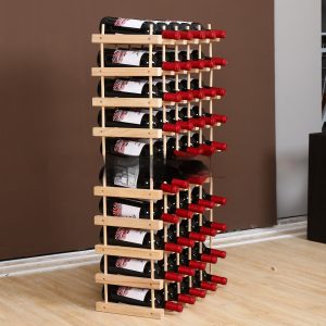 Solid Wood Wine Rack Wooden Assembly Display Multi-bottle Storage