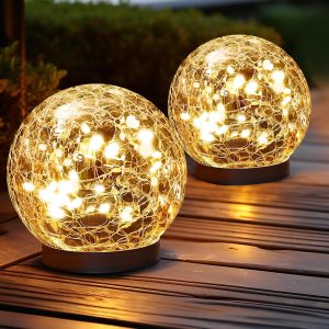 Solar Crack Ball Lamp Courtyard Landscape Lamp