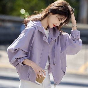 Loose Leisure Short Hooded Commuter Jacket