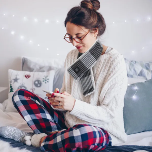 Electric Heated Scarf USB Heating Neck Wrap Unisex Winter Heated